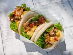 3 mini lemongrass pork bun set